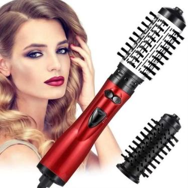 Imagem de Escova de Cabelo para Controle de Frizz Rotativa Giratoria Seca Alisa 