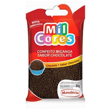 Imagem de Conf. micanga sab. chocolate mil cores 80 g mavalerio