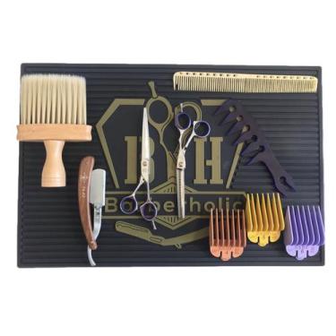 Imagem de Tapete Antiderrapante Barbeiro Bancada Salão E Barbearia - Umi