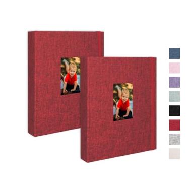 Imagem de Cherrich Álbum De Fotos Polaroid 2X3, Pacote Com 2 Álbuns Em Linho, Cada Mini Contém 208 Para Fujifilm Instax Snap