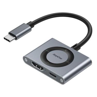 Imagem de Adaptador USB-C para HDMI cinza 4K@60Hz para iPhone 15 16 MacBook Pro Air iPad Pro, USB 3.1 Tipo C Digital AV HDMI 2.0 cabo compatível com Samsung Galaxy S25/S24/S23/S22, Pixelbook, XPS e mais