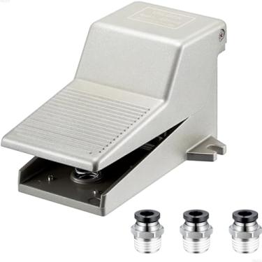 Imagem de VIILOCK Kit de válvula de pedal pneumático, 1/10.2 cm NPT 5 vias 2 posições interruptor de controle de ar antiderrapante 4F210-08