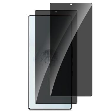 Imagem de MiKoyi Pacote com 2 protetores de tela para privacidade Nubia Red Magic 10 Pro/10 Pro+, película de vidro temperado, antiarranhões, cobertura total, dureza 9H, sem bolhas, tela de privacidade