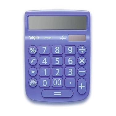 Imagem de Calculadora Mesa Visor 12 Dig. Azul Mv-4134 Elgin