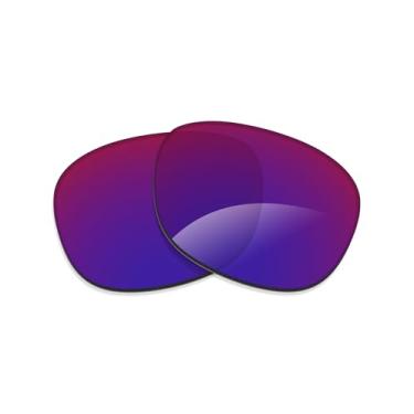 Imagem de Alphax Lentes de reposição Midnight Indigo espelhadas não polarizadas para óculos de sol Ray Ban Clubmaster RB3507 51 mm