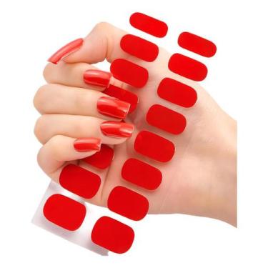 Imagem de Adesivo Gel Para Unhas Esmalte Autocolante Nail Art Luz Uv - Katheon, 
