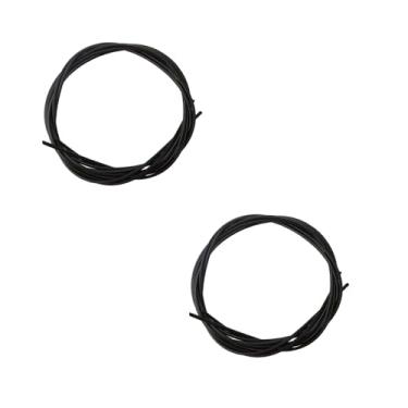 Imagem de RCmall 2Pack Pneumatic Air Tube Kit, 4mm OD Hose Set in Black, Blue, Gray, 2M Length, Compatible with Technical Building Blocks, DIY Car MOC Projects (2PCS Black)