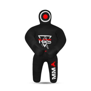 Imagem de PGS Saco de pancadas para crianças de Jiu-Jitsu Brasileiro BJJ Wrestling Punching Bag MMA Brazilian Jiu Jitsu Judo Karate arremesso boxe manequins para prática não preenchido (preto, 101.6 cm (100 cm