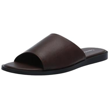 Imagem de Calvin Klein Sandália masculina Espar Slide, Marrom médio 210, 38