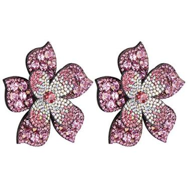 Imagem de Ornamentos de aplicação de strass, decalques decorativos de patch acessórios DIY, para roupas, chapéus, jeans, acessórios de bolsa, camisetas, jaquetas (rosa)