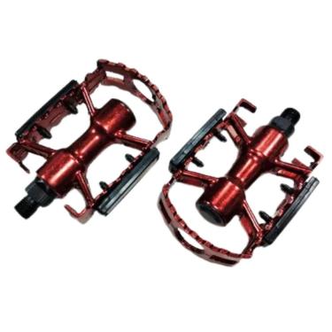 Imagem de Pedal Plataforma 9/16 Grosso Inglês Bicicleta Bike Vermelho
