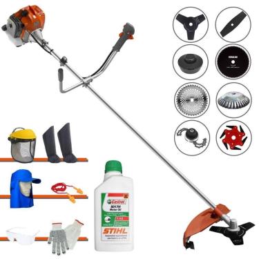 Imagem de Roçadeira 8 Em 1 Rl520acntk + 6 Facas + óleo Stihl 2t + Epi