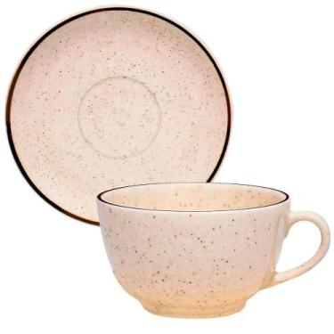 Imagem de Jogo De Xícara Porcelana E Pires Café Brisa 2 Peças Oxford