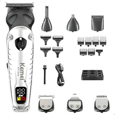 Imagem de Aparador Elétrico 8 Em 1 Kemei Multifuncional Km-8538 Barbea