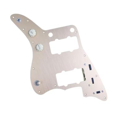 Imagem de oshhni Escudo para guitarra elétrica, fácil de instalar, estilo vintage profissional, com 13 furos, ideal para prática e apresentações ao vivo.