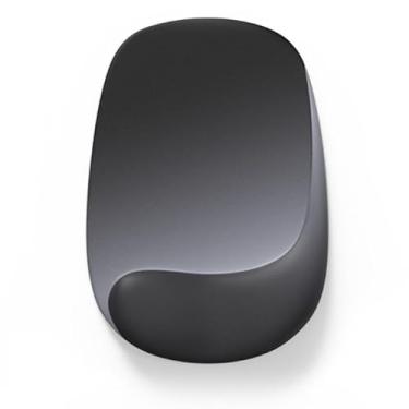 Imagem de Mouse pad com descanso de pulso mudança gradual ergonômico para jogos mousepad descanso de pulso suave mouse pad de silicone para escritório em casa (preto)