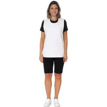 Imagem de Kit Demorgan Copeira Baby look + Bermuda Feminina-Feminino