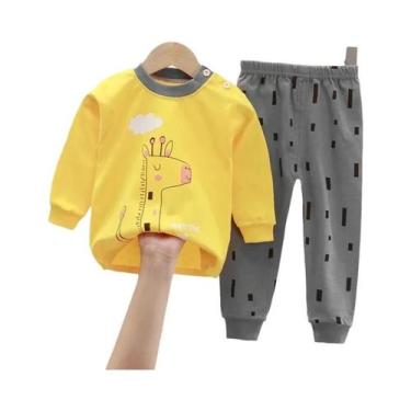 Imagem de Conjuntos De Pijamas De Animais Unissex Para Crianças, Roupas De Dormi