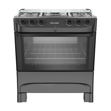Imagem de Fogao 5bcs Mesa Inox Mfi5bb Mueller Preto Bivolt