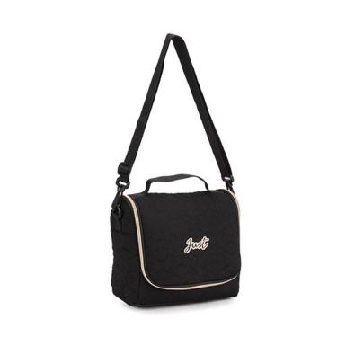 Imagem de Lancheira Para Meninas Just Alça Para Ombros Sistema Térmico Resistente Reforçada - Just La - Denlex Preto
