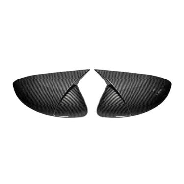 Imagem de Compatível com renault captur 2019-2024 abs carro retrovisor espelho lateral capa asa tampa da porta exterior habitação escudo guarnição peças adesivas(Carbon Look)