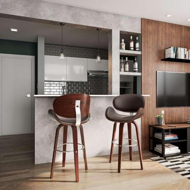 Imagem de Banqueta Giratória Ede Marrom