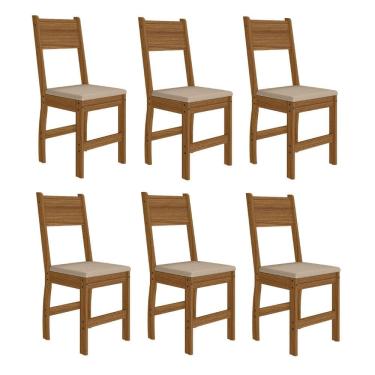 Imagem de Conjunto 6 Cadeiras Milano Poliman Moveis