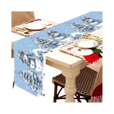 Imagem de Caminho De Mesa De Natal, Decoração Para Casa, Decoração De Mesa De Na