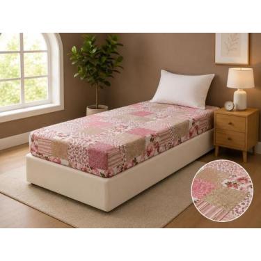 Imagem de Capa Para Colchão Solteiro Box Estampada Zíper - Casa Ideal Enxovais