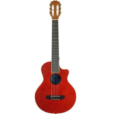 Imagem de Violão Fun Panda Nylon Acústico Lava Red Sparkle - Seizi