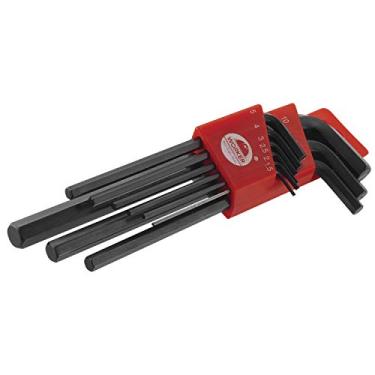 Imagem de Worker Jogo Chave Hexagonal 1 5 A 10 0Mm 9 Pecas