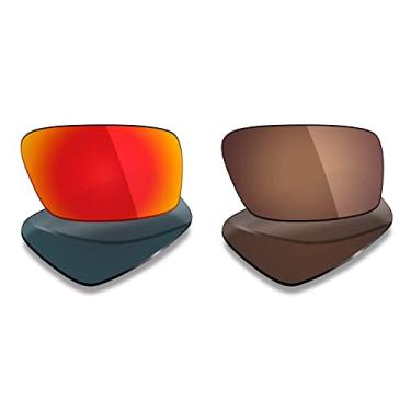 Imagem de 2 pares de lentes polarizadas de substituição da Mryok para óculos de sol Oakley Twitch – Opções