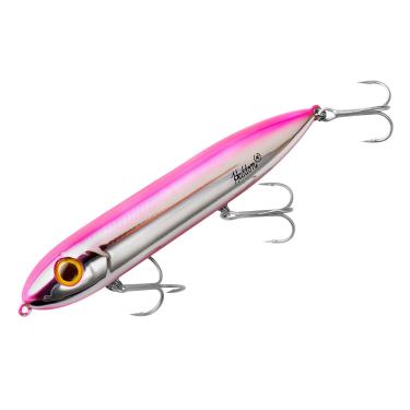 Imagem de Heddon Super Spook Isca de pesca Topwater para água salgada e doce, cromado/rosa, super assustador (24 g)