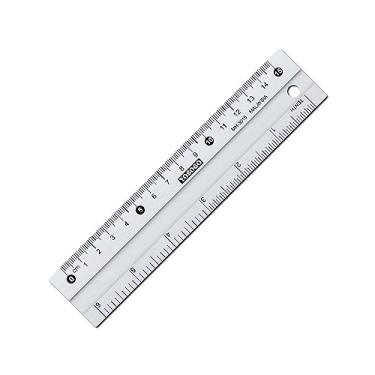 Imagem de YOSOGO Régua de alumínio antiderrapante de 15 cm – Pacote com 6 | Leve, durável e preciso com suporte antiderrapante | Seguro para cortar e medir | Perfeito para uso profissional, escolar e doméstico