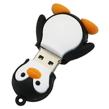 Imagem de Pen Drive USB 3.0 modelo pinguim de 32 GB, dispositivo de armazenamento, disco flash USB, USB 3.0, cartão de memória, pendrive em U, disco USB, memória USB e armazenamento de dados - preto