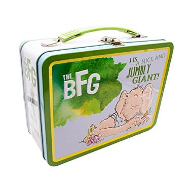 Imagem de AQUARIUS Dahl- The BFG Fun Box - Caixa de armazenamento resistente de lata com alça de plástico e capa frontal em relevo - Mercadoria oficialmente licenciada por Roald Dahl e presente colecionável