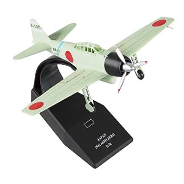 Imagem de Busyflies Avião de Caça Zero Fighter 1:72 Escala Diecast Militar Adulto Unissex Colecionador Aficionados de Aviação Colecionador Militar Presente