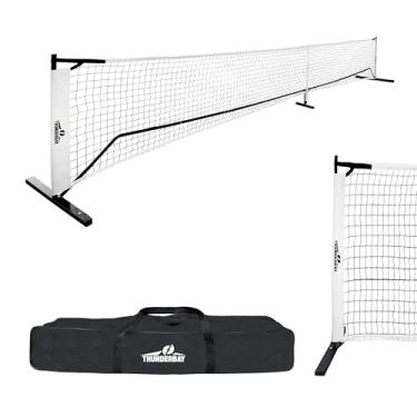 Imagem de THUNDERBAY Rede Portátil De Pickleball De 22 Pés, Tamanho Padrão De Jogo, Design Anti-Flacidez, Estrutura De Metal Estável E Rede De Pe Potente