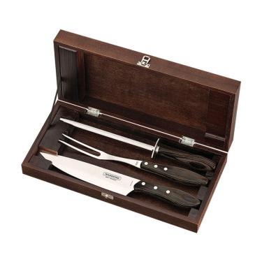 Imagem de Kit Churrasco 3 Peças Tramontina 21198964 Marrom 21198964