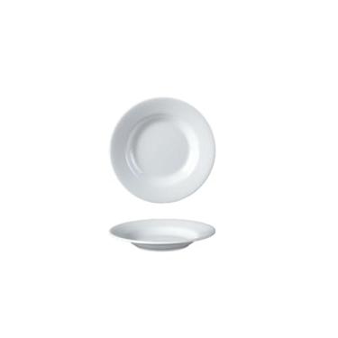 Imagem de Prato de osso de disco branco de porcelana sintética, prato de arroz refogado fast food-207-7 (666001) disco branco de 7 polegadas