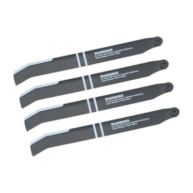 Imagem de Esquirla 4 peças lâmina de rotor principal para K170 Helicóptero de controle remoto DIY Acessórios leves de peso fácil de usar peças de reposição estáveis