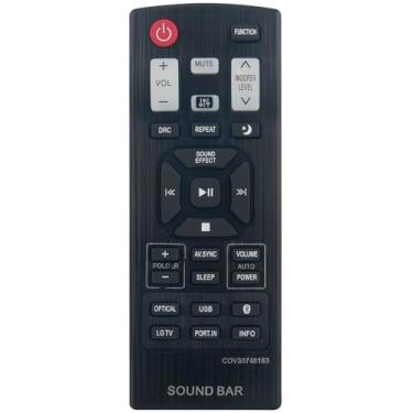 Imagem de Allimity COV30748163 Substituição remota de substituição para sistema LG SoundBar LAS350B LAS355B LAC450B S35A1-W S35A1W