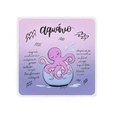 Imagem de Mini Luminária Box Signos Aquário USB - DECORFUN, Bivolt