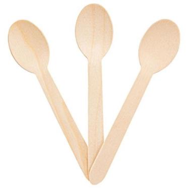 Imagem de 1.000 Colher Descartável Madeira para Refeição - AAZ, Madeira
