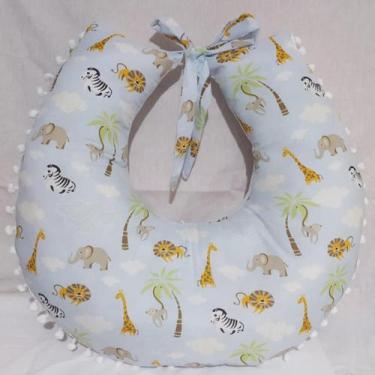 Imagem de Almofada Amamentação para Bebê 100% Algodão - Mãe e Filho Enxovais, Sa