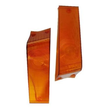 Imagem de Par Lente Lanterna Pisca F1000 F4000 72 Até 92 Ambar - Casa das Peças 