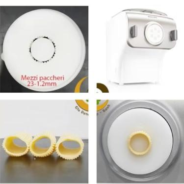 Imagem de PASTADISC Disco em forma de macarrão Paccheri adequado para máquina automática de macarrão e macarrão Philips, disco compatível com a máquina de macarrão Philips, acessório para máquina de utensílios