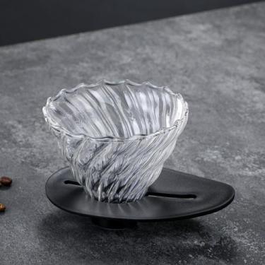 Imagem de Suporte Porta Filtro De Café Vidro Coador Novo Arco V60-02 - RALEO