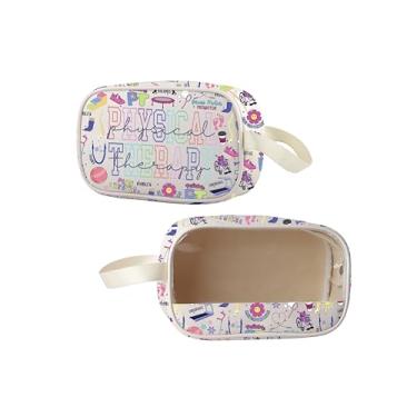 Imagem de Lywjyb Birdgot Bolsa de maquiagem transparente para fisioterapia, presente de graduação, produto de assistente terapeuta PT, Bolsa para fisioterapia