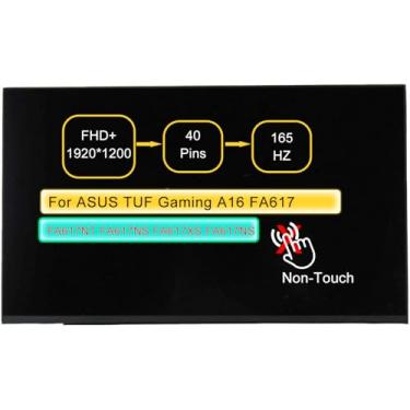 Imagem de Tela de substituição de 40.6 cm para ASUS TUF Gaming A16 FA617 FA617NT FA617NS FA617XS FA617NSR FA617NS-A16.R77600 N160JME-GE1 1920x1200 165Hz 40Pin LCD sem toque